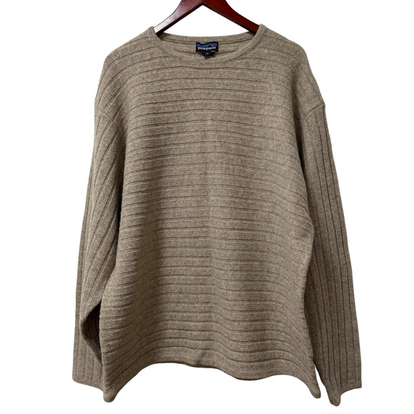 Patagonia Other - Vintage Patagonia Mens Alpen‎ Wool Crew Neck Sweater Size XL Beige Outdoors NWT